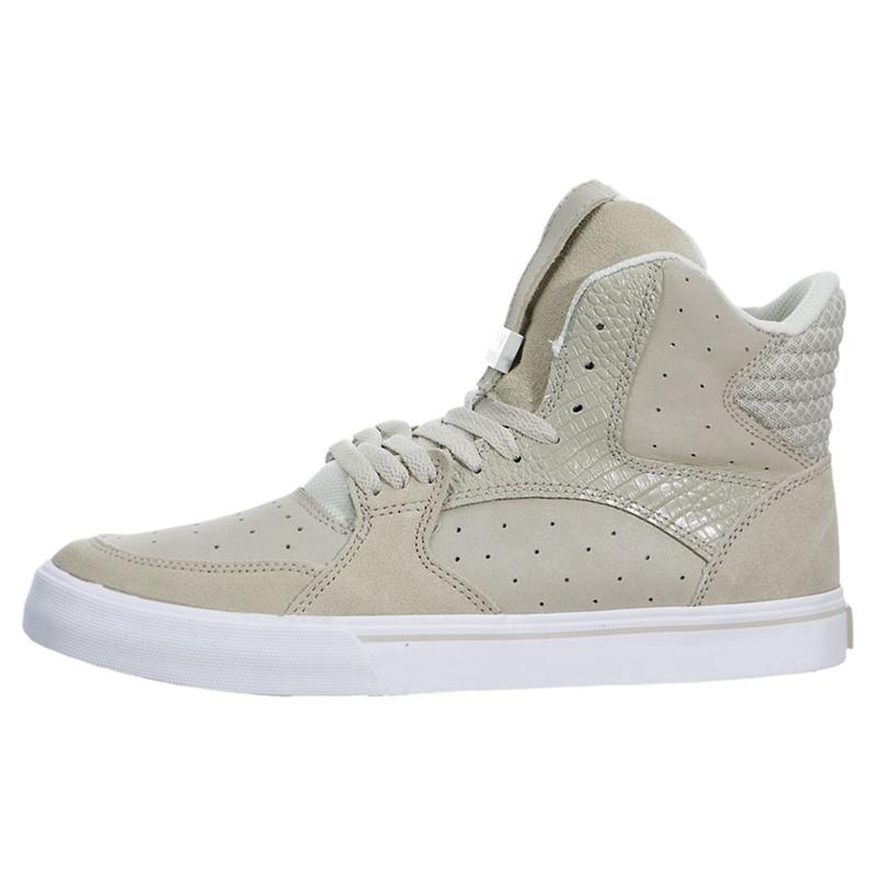 Buty Supra VAIDER 3000 - Sneakersy Wysokie Damskie - Szare (TYZD-58160)